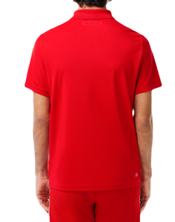 Мужское теннисное поло Lacoste Tennis x Novak Djokovic Ultra-Dry Polo - красный