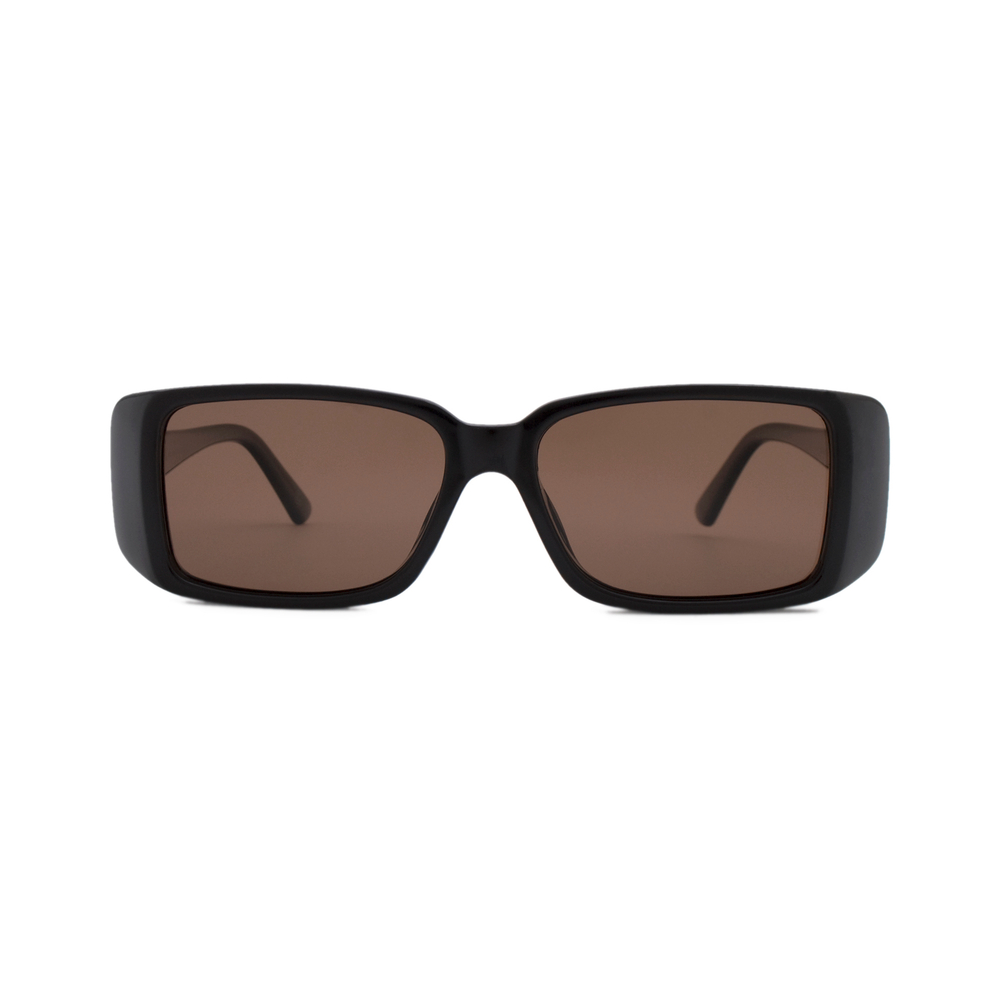 Очки Genex Sunglasses 691 c.189 прямоугольные темно-коричневые