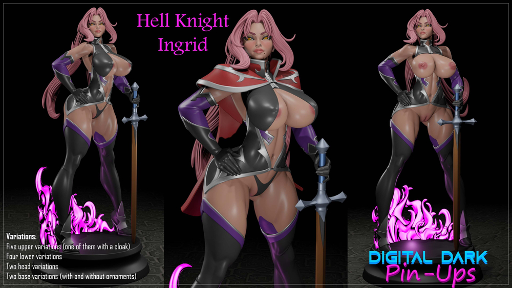 Фигурка Тёмный рыцарь Ингрид Makai Kishi Ingrid