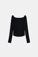 ТРИКОТАЖНЫЙ ТОП СО СБОРКАМИ — ZARA
