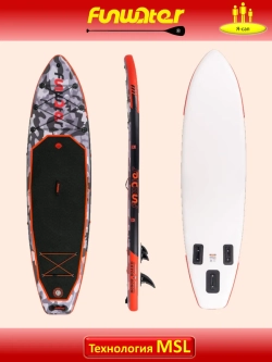Сапборд надувной сап борд sup board 200 кг FunWаtеr 330 см
