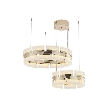 Люстра подвесная LED 2*80W 3000К/4000K/6000К APL.093.03.160 шампань Theothila Aployt