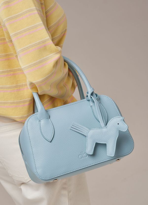 Кожаная сумка Polly summer DBR 31401 светло-голубой