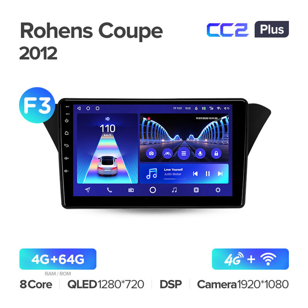 Teyes CC2 Plus 9" для Hyundai Rohens Coupe 2012