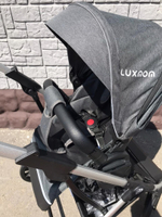 Коляска-трансформер 2в1 Luxmom T60 тёмное-серый текстиль