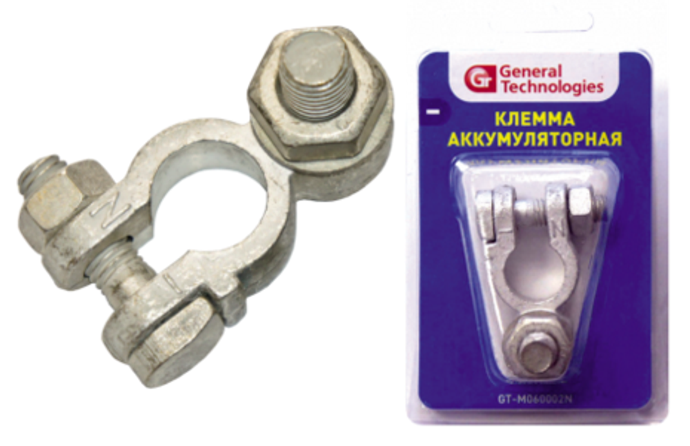 Клемма General Technologies для аккумулятора "-" GT-M060002N (латунь)  12/ 108