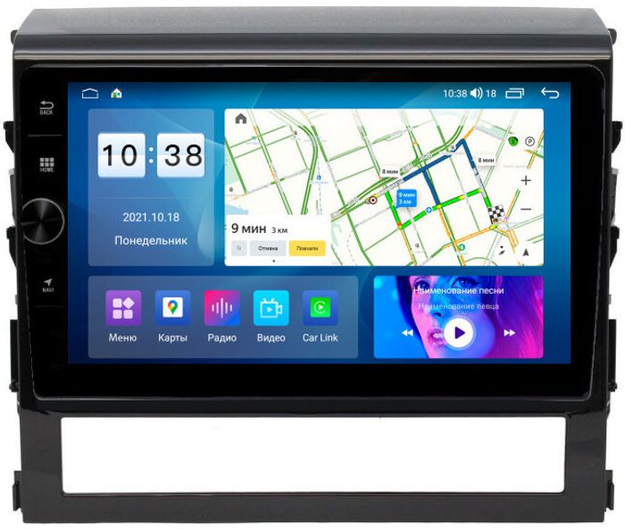 Магнитола для Toyota Land Cruiser 200 2015-2021 (без JBL) - Parafar PF567FHDAV на Android 13, CarPlay, 4G SIM-слот