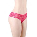 Кружевные трусики с доступом, розовые, XL-2XL