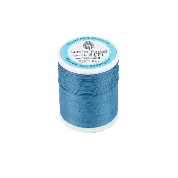 Нитки для пэчворка SumikoThread 200 м, (219 ярд), 24 т.голубой