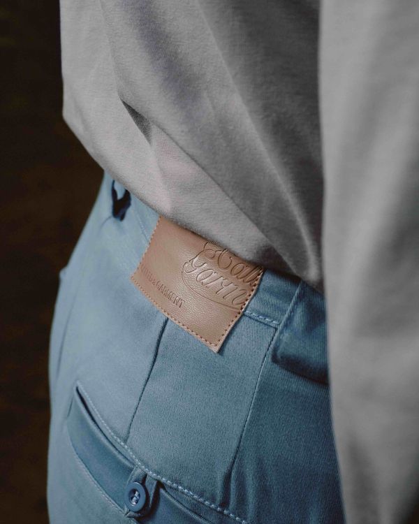 Брюки Classic wide chinos Мужские небесно-голубые - фото 5