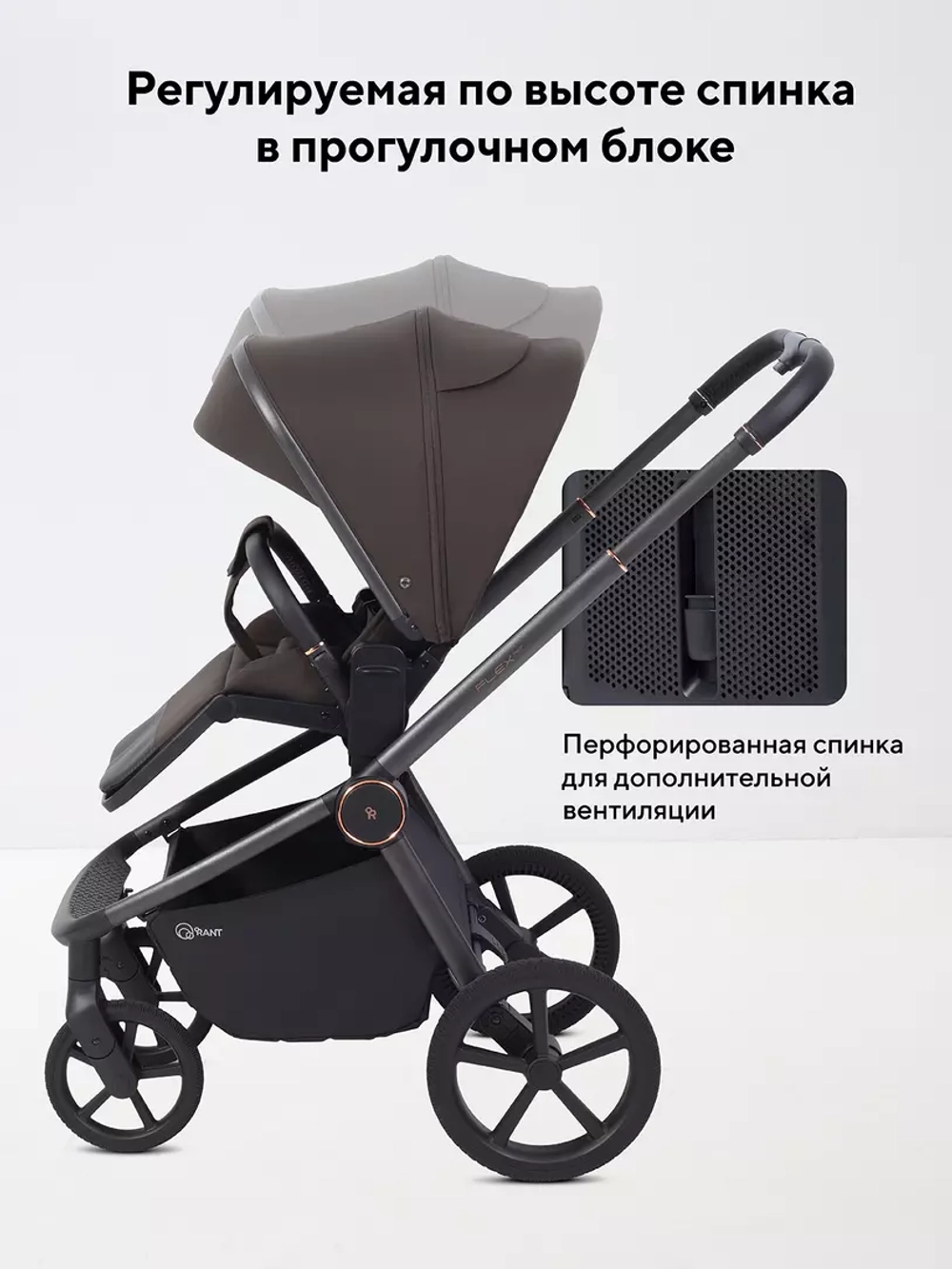 Коляска детская RANT "FLEX color" RA118 Shine Brown