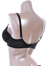 Бюстгальтер на косточках plus size с декоративными бретелями (Размер: 85H) (Цвет: белый)