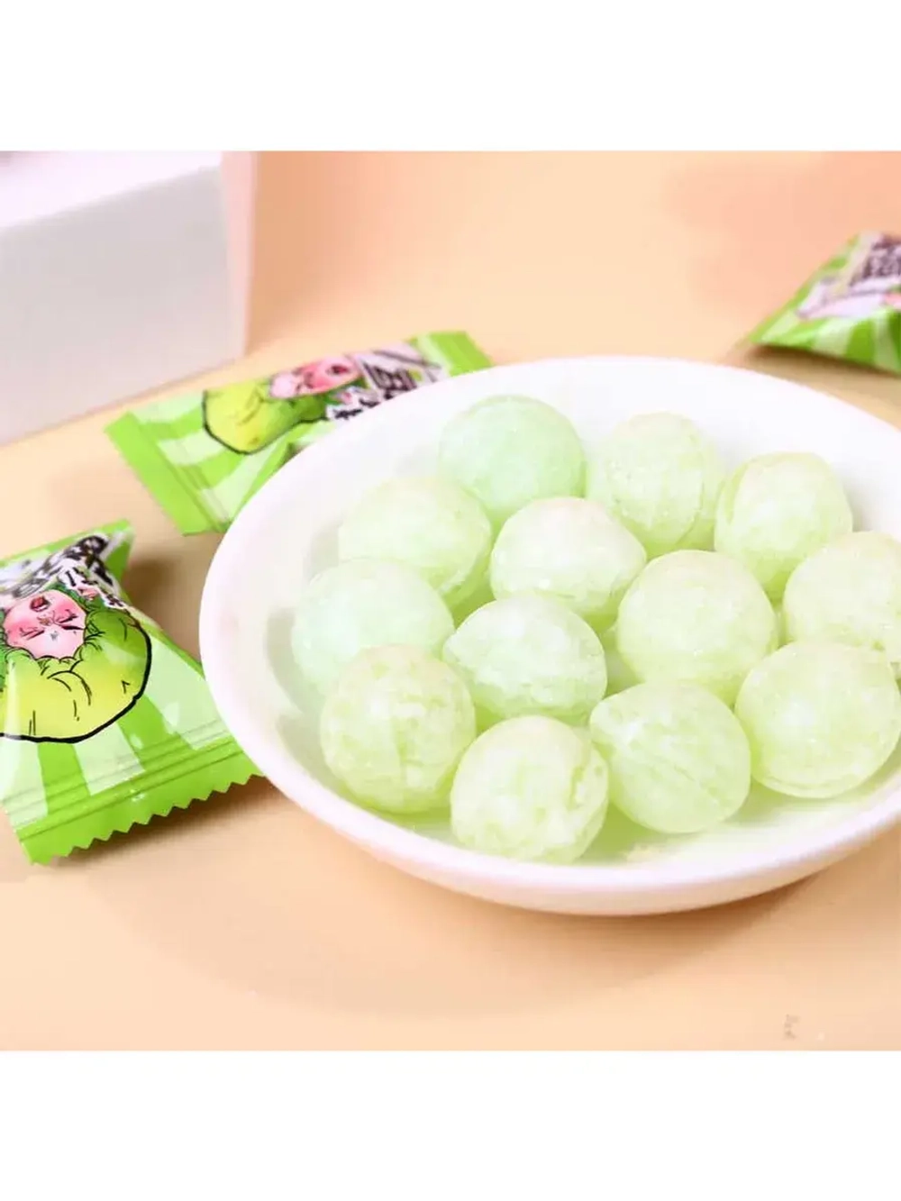 Супер кислые леденцы со вкусом Лайма 65 г * 5 шт
