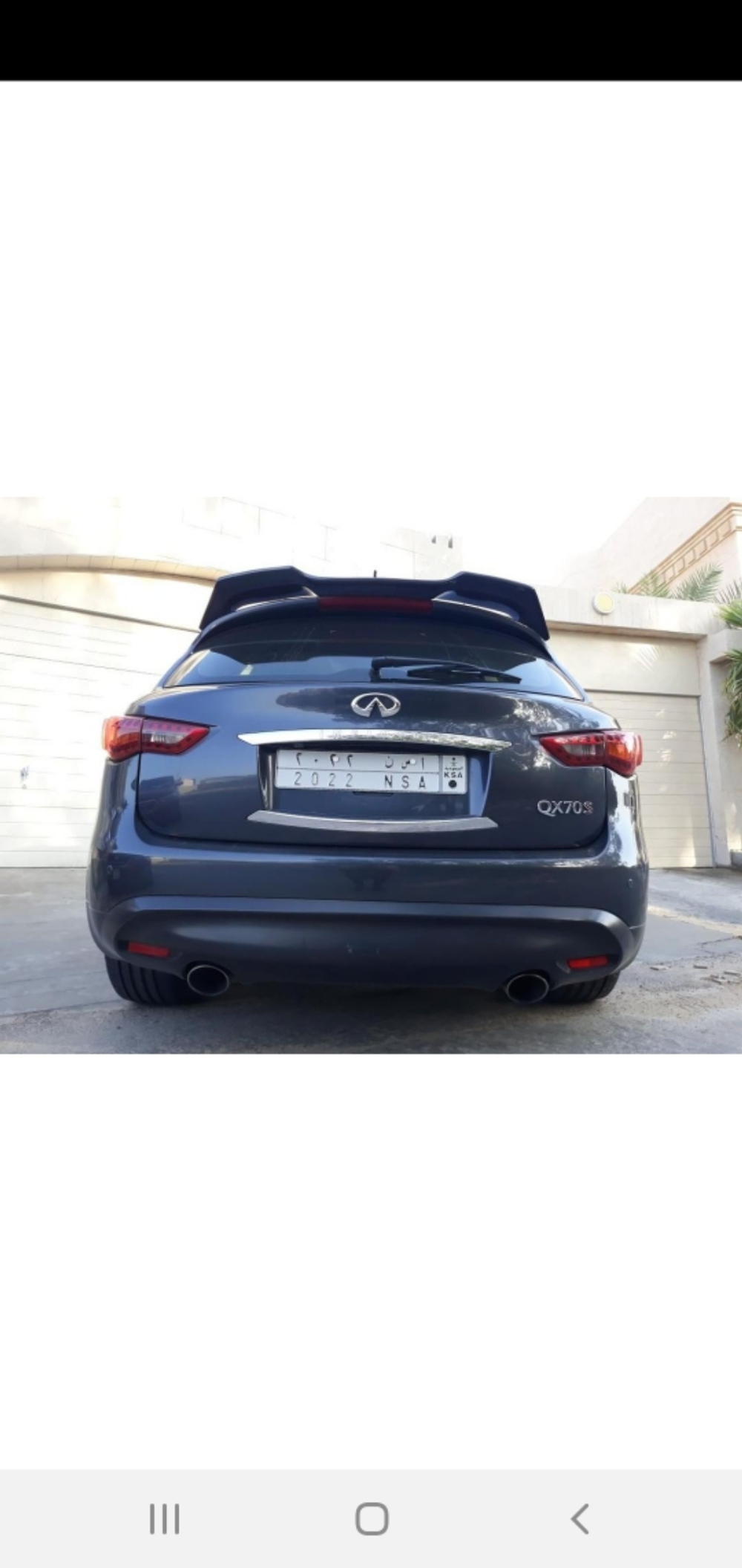 Спойлер багажника ver4 Infiniti fx35 fx37 fx50 fx30d qx70d