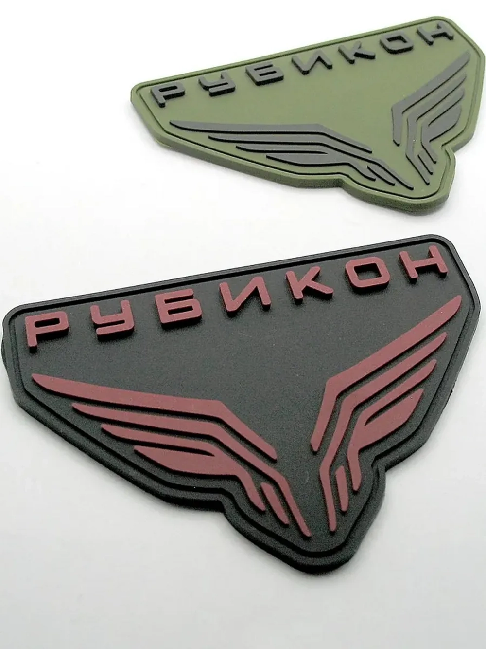Шеврон на липучке Рубикон подразделение красный