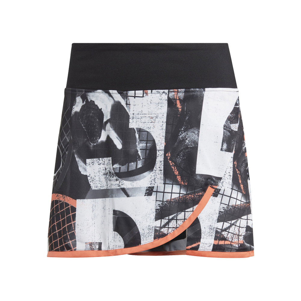 Женская теннисная юбка adidas Club Graphic Skirt Women - White, Multicoloured