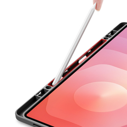 Чехол книжка серого цвета от Dux Ducis для Samsung Galaxy Tab S11 Ultra, серия Magi Series Case
