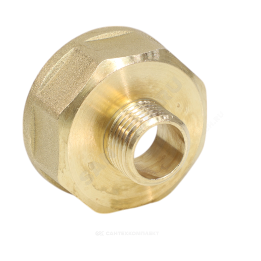 Переход латунь Ду 25х20 (1"х3/4") ВР/НР VALFEX VF.592.L.100.034