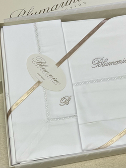 Постельное белье 2 спальное евро Blumarine Blunotte Bianco 1637