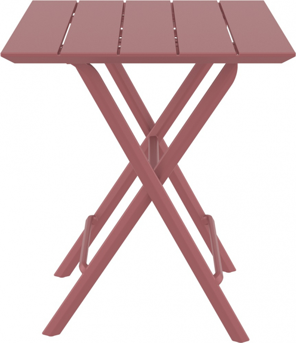 Стол пластиковый складной Siesta Contract Helen Folding Table 60, марсала