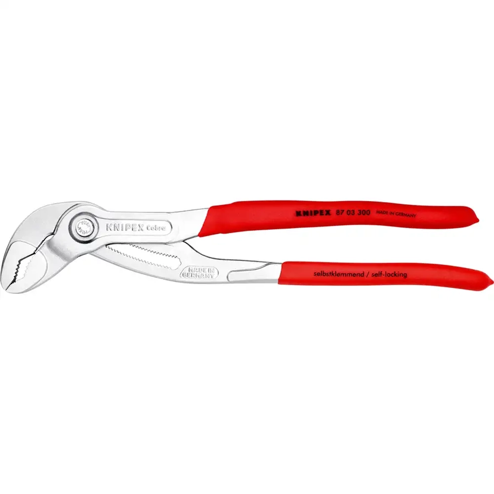 Клещи трубные Cobra® хромированные 300 мм Knipex 87 03 300