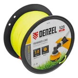 Леска для триммера круглая, 3,0мм х 123м, на DIN катушке FLEX CORD,  Denzel — фото 1