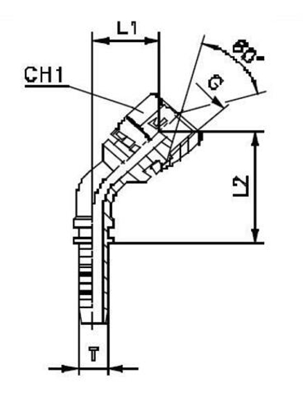 Фитинг DN 06 BSP (Г) 1/4 (45)