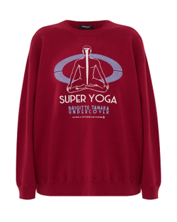 UNDERCOVER x BRIGITTE TANAKA СВИТШОТ БОРДОВЫЙ SUPER YOGA