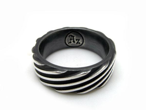 Кольцо из серебра "Turbo" AZR-049BL