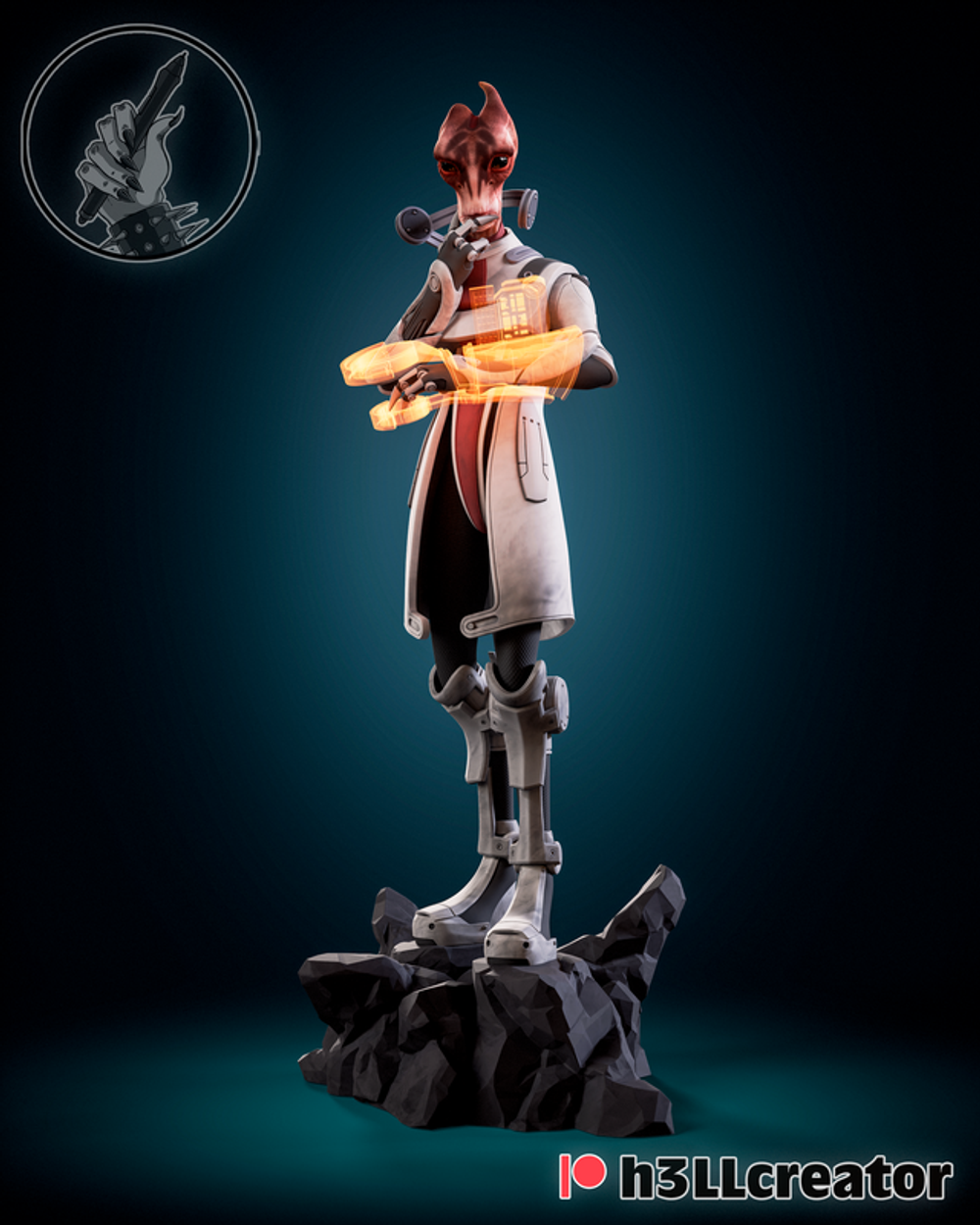 Мордин Солус Mass Effect  MORDIN SOLUS Коллекционная Фигурка Аниме