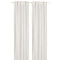 Комплект штор IKEA HALLEBRACKA (ХАЛЛЕБРАКА), Белый, 145x250 см, 2 шт