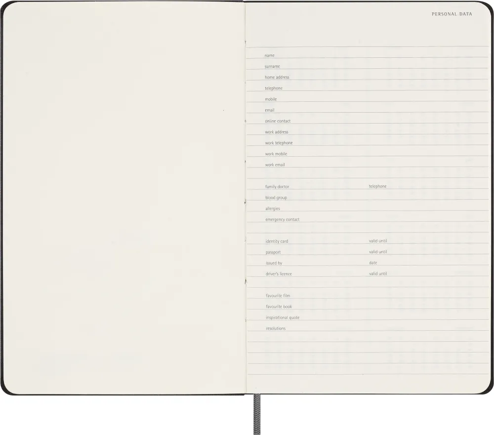 Еженедельник Moleskine Classic WKNT Large недатированный (DHUNDB12WN301) 8
