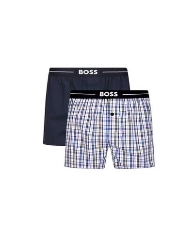 трусики-боксеры 2 шт. nos boxer ew 2p BOSS BLACK - темно-синий(50480056)