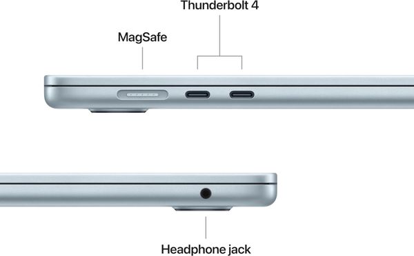 Ноутбук Apple MacBook Air 15 2026 MDVQ4LL/A (M5 10-Core, GPU 10-Core, 16 ГБ, 512 ГБ), голубой