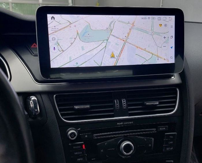 Магнитола для Audi A4 B8, A5 (8T) 2007-2016 (с джойстиком MMI) - RDL-8201MMI монитор 10.25" на Android 13, Быстрая, CarPlay, 4G SIM-слот