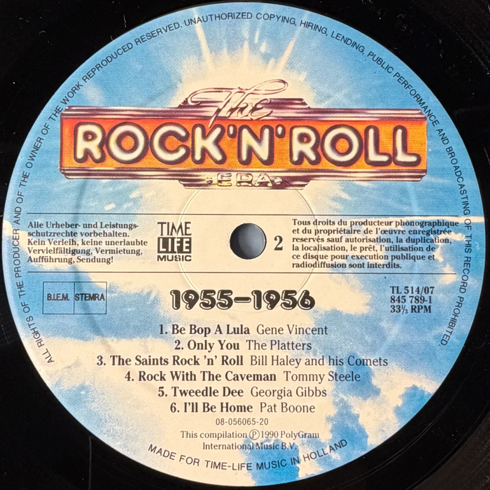 Сборник The Rock 'N' Roll Era - 1955-1956 2LP (Голландия 1992г.)