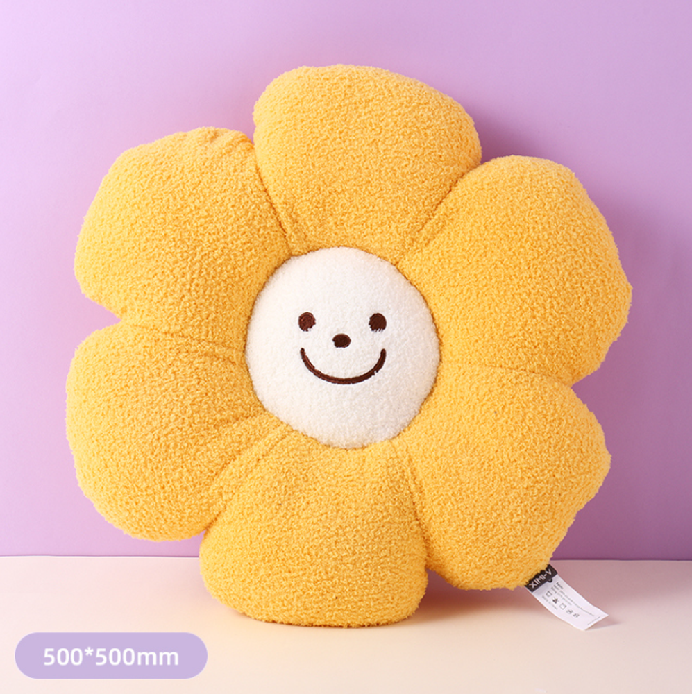 Мягкая подушка "Smiley Face Sunflower" Мягкая подушка "Smiley Face Sunflower"
