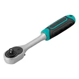 Ключ-трещотка 1/4", CrV, 72 зуба, с быстрым сбросом, матовый хром Stels — фото 2