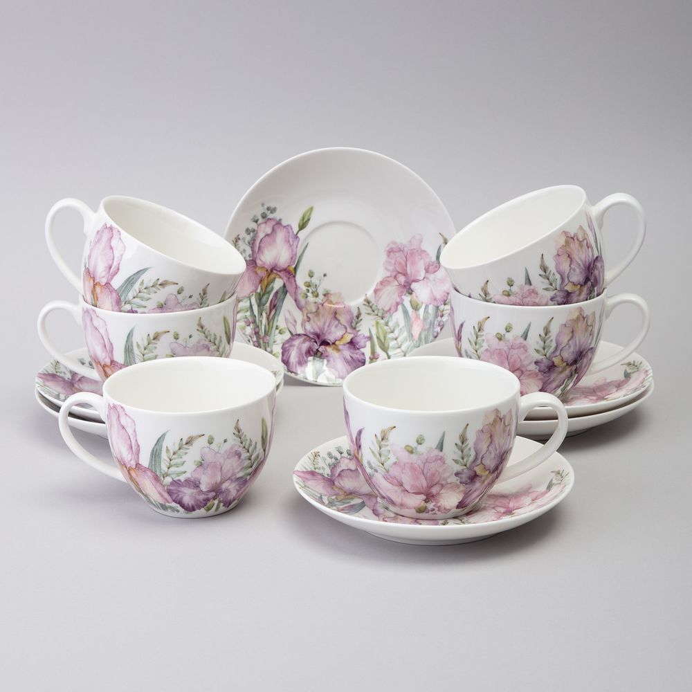 ЧАЙНЫЙ НАБОР LEFARD "IRISES" НА 6 ПЕР. 12 ПР. 275 МЛ (КОР=4НАБ.)