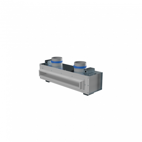 Flexag RA-1-500-25-W щелевой диффузор с КСД под натяжной потолок, белый