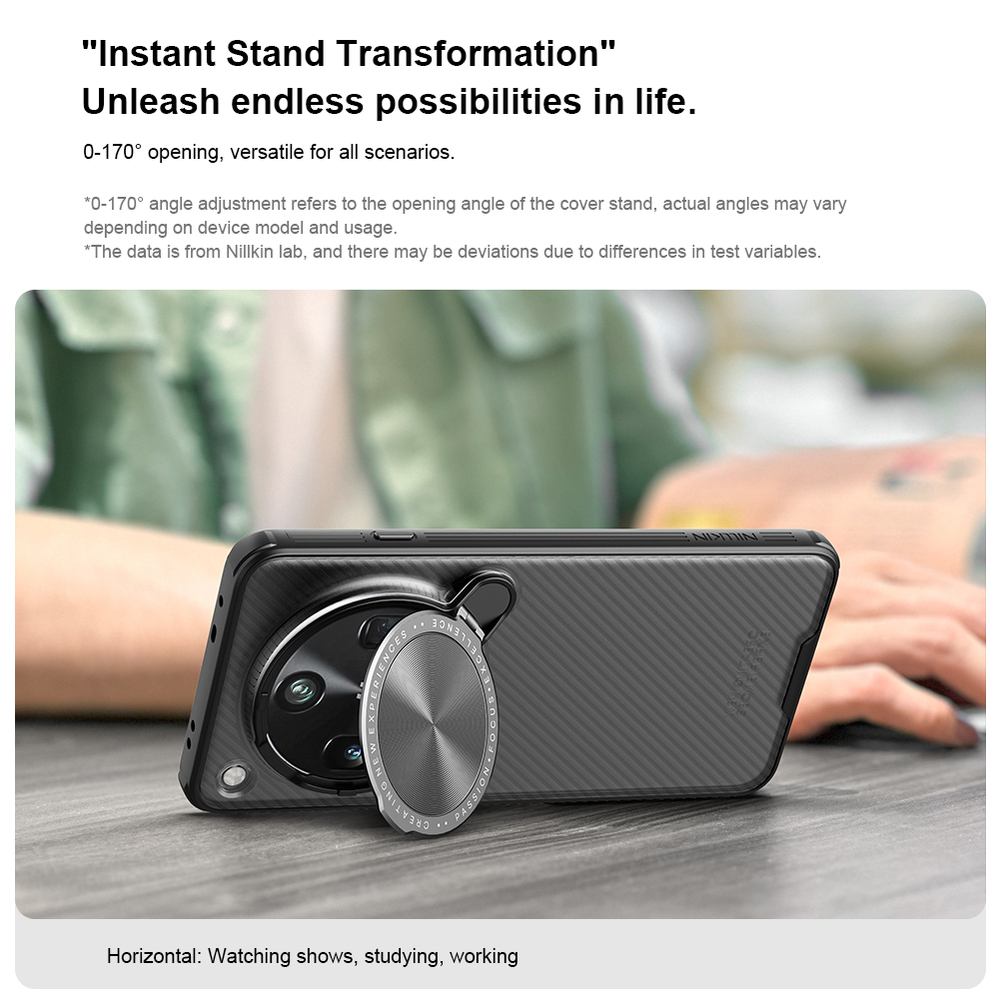 Чехол тонированный (Transparent Black) от Nillkin с металлической крышкой для камеры на OPPO Find X8 Ultra, серия CamShield Prop