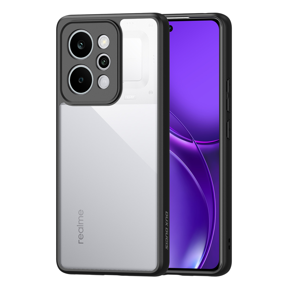 Чехол защитный с черными мягкими рамками для Realme P4 Power 5G, серия Aimo Series Case от Dux Ducis