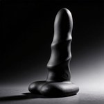 Нереалистичный дилдо Unicorn Mini Black (12,5*3,5 см)
