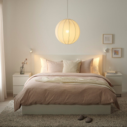 IKEA SOLHETTA  (ИКЕА СОЛХЕТТА)  -  Светодиодная лампа E27 1055 люмен - с регулировкой яркости/шар опаловый белый 95 мм