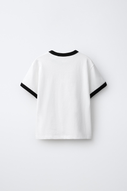 ZARA ФУТБОЛКА С ПРИНТОМ LISA ©, ЭКРЮ