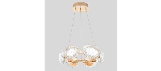 Люстра подвесная светодиодная 48W 3000K-6000K FELICIDAD SP48W LED золото Crystal Lux.
