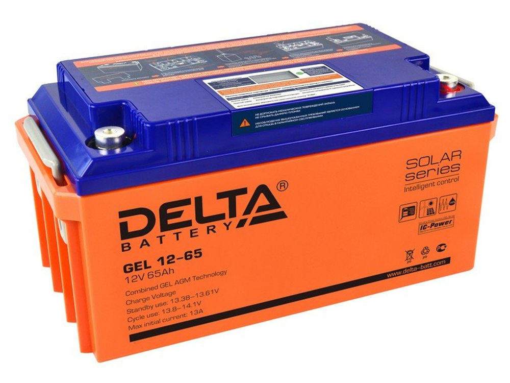 GEL 12-65 Delta Аккумулятор герметичный свинцово-кислотный