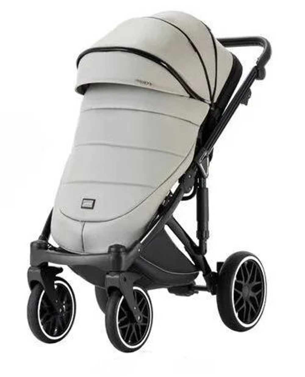 Детская модульная коляска 2в1 Luxmom F2 серая экокожа