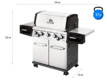 Газовый гриль Broil King Regal S 590 IR, 7 горелок, вертел (с ИК-горелкой)