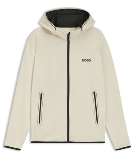 Мужская теннисная толстовка BOSS Sicon TOC Zip-Up - open white